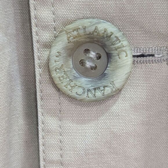 Atlantic Rancher Men's M Tan 100% Cotton Chore Coat Outdoor Waterproof - Picture 10 of 15